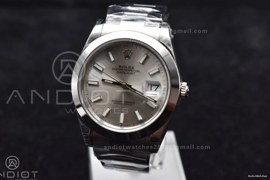 904L DateJust on 126330 1:1 Bracelet VS Dial Best Edition SS VSF 41 Snug Oyster 593 Silver 0327
